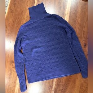 Talbots cable knit turtleneck.